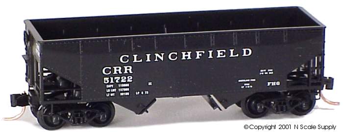 Clinchfield - Hopper, Twin-Bay - Micro-Trains 55102